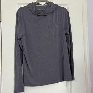 Free Fly Apparel Gray Lightweight Shirt Jacket